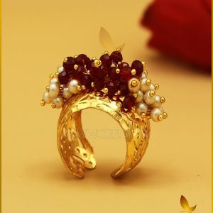 Gold Plated Gajra Ring