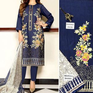 Heavy Front Embroidered Marina Dress