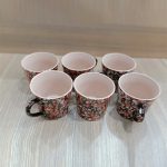 Tea Cups with Artistic Patterns